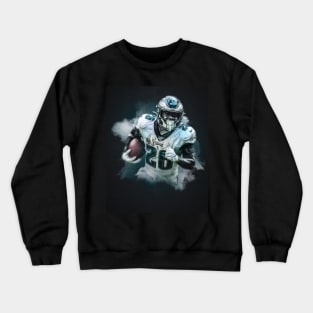 Miles Sanders Philadelphia Sports Art Crewneck Sweatshirt